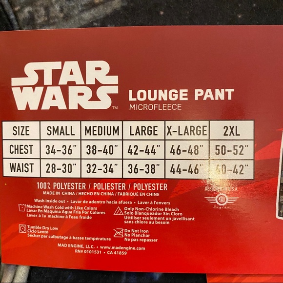 NEW Star Wars Lounge Pants - Picture 4 of 5